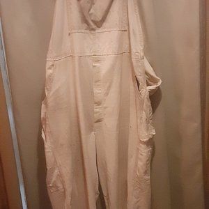 Dickies white bib overalls